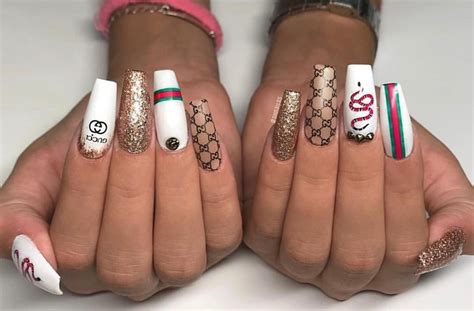 gucci snake nails|Gucci nails images.